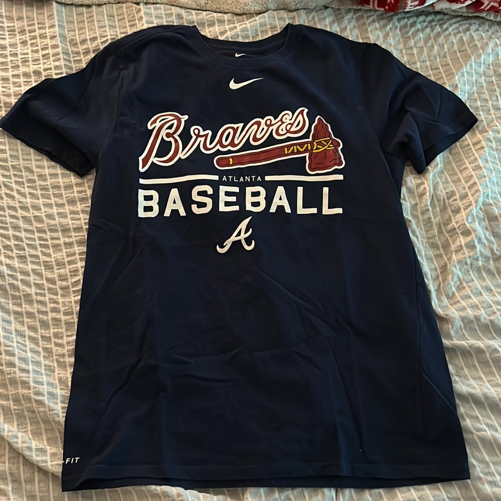 Nike Dri-fit Atlanta Braves Baseball Tshirt Size Medium